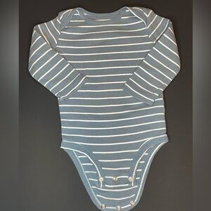 Carter's Navy and White Striped Bodysuit
